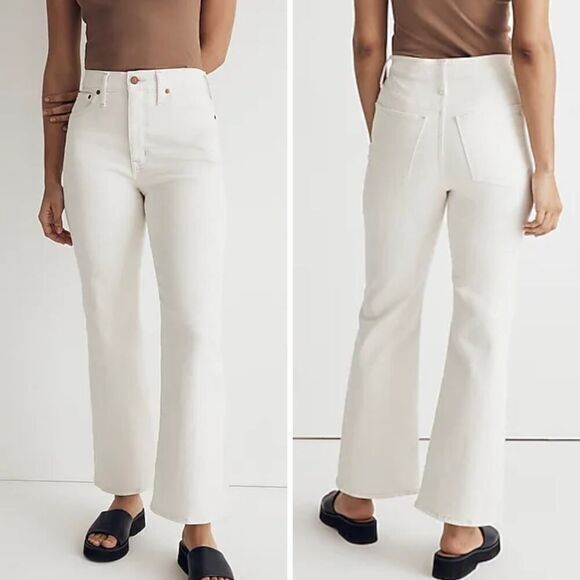 New! Madewell The Perfect Vintage Flare Crop‎ in vintage canvas, size 30 - Picture 1 of 15